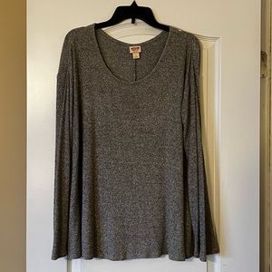 Gray boxy sweater